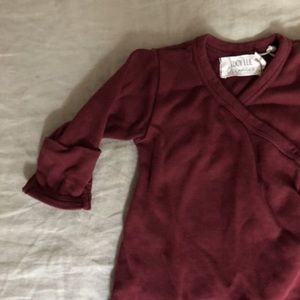 Knotted organic Kimono gown/sleeper